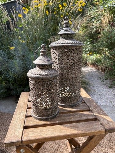 Metal hand finished moroccan - metal, hand-finished
