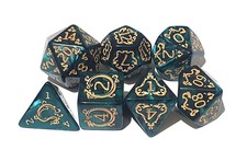 DND Dice Set  Polyhedral Resin