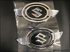 SUZUKI A50 AS50 1970-1974 70-74 BADGE EMBLEM FUEL GAS TANK // A Pair