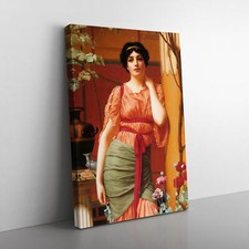 Nerissa By John William Godward Canvas Wall Art Print Framed Picture Home Decor