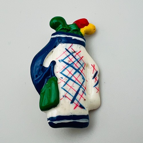 Golf bag brooch novelty - golf, sports