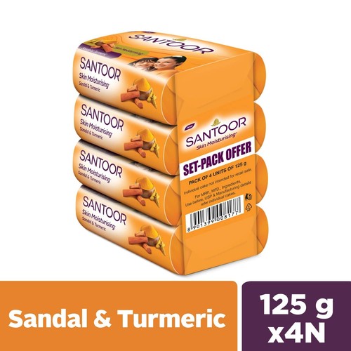 Santoor sandal soap turmeric - sandal,