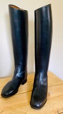 Pair of Konigs Black Leather Riding / Dressage Boots Size 5 1/2