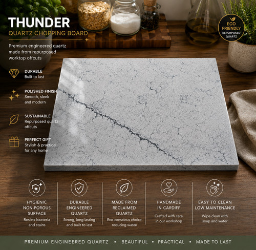 Quartz stone chopping board - quartz, board/