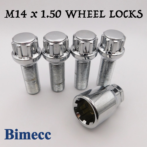 Locking wheel bolts m14x1 - locking, m14x1.5