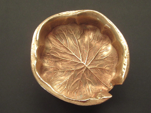Vintage brass leaf - , mold