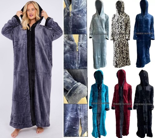 Full zip fluffy hooded - full, up