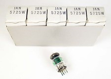 5 Pcs NOS GE JAN 5725W (6AS6W)