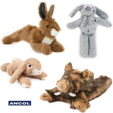 Dog Toy Rabbit Ancol Squeaky Plush Hare Bunny Or Huge Hog Puppy Comforter