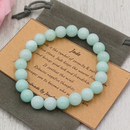 Jade bracelet stretch - bracelet,