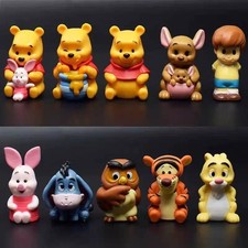 10pcs Winnie the Pooh Figures Set Tigger Piglet Eeyore Bear Toys Kids Gift