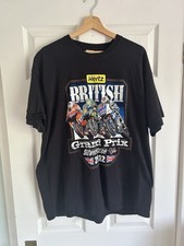 British Grand Prix 2012 Silverstone Moto GP Hertz Double Sided T Shirt Size XXL