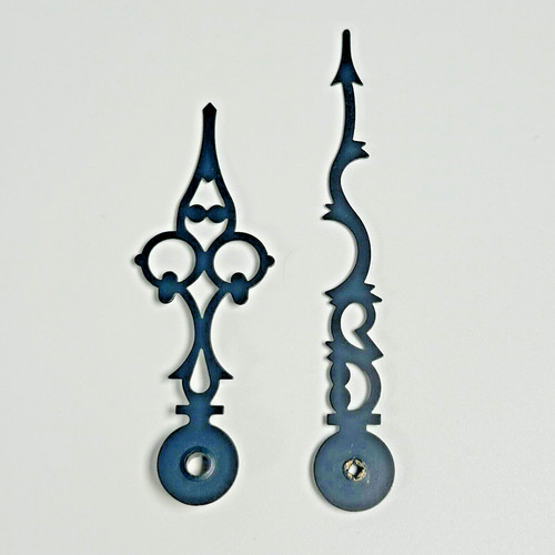 Black steel clock - steel, hands