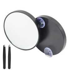 30X20X Magnifying Mirror, Small Magnifying Mirror with Suction Cup and Tweezers