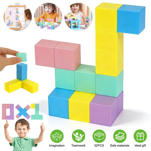 32pcs puzzle magnetic building - magnetic,