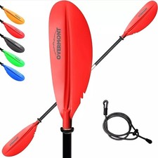 OVERMONT Kayak Paddle Oar Aluminum Alloy Adjustable Portable Detachable Paddles