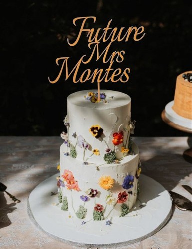 Future mrs cake topper - future,
