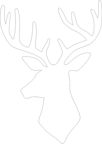 Deer stag head vinyl - stag,