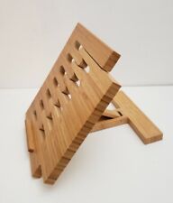 Wooden Cook Book Stand Recipe Rest Folding Adjustable & Extandable Holder