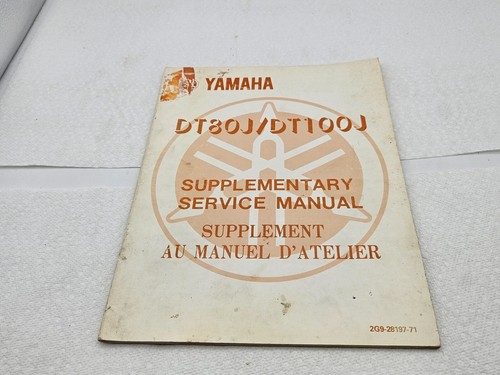 Yamaha dt80j dt100j supplement - yamaha,