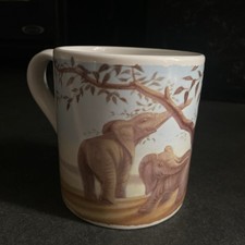 Vintage Tuskers Elephants Large Ceramic Mug Official Merch EX CONDITION 