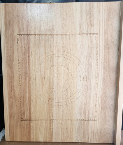 Reversible wooden pastry board - reversible,
