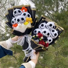 Halloween Jack Skellington Plush Bouquet Doll Toys Stuffed Terror Skull Ghost 