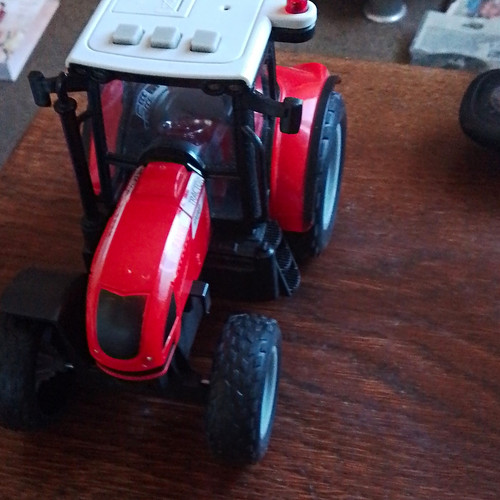 Tractor farm red - tractor, plastic