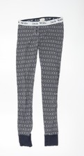 Jack Wills Womens Blue Geometric Pyjama Pants UK 10