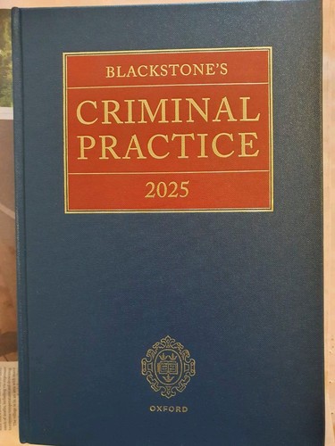 Blackstone criminal practice - criminal,