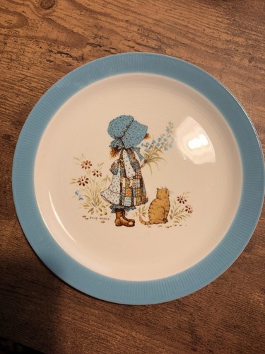 Vintage ceramic transfer plate - vintage,