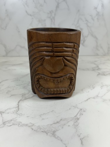 Vintage hand carved wooden - carved,
