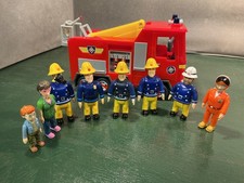 Fireman Sam Fire Engine 2.5 inch Figures x8 Norman Dilys Price Tom Thomas Pilot