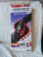 Tomy AFX Aurora Slot Car Track 9" Chicane Curve Boxed Set Unused Complete