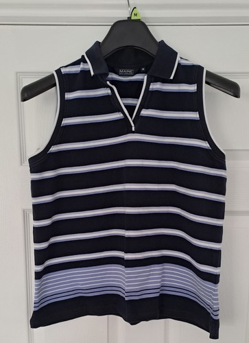 Maine navy striped sleeveless - maine,