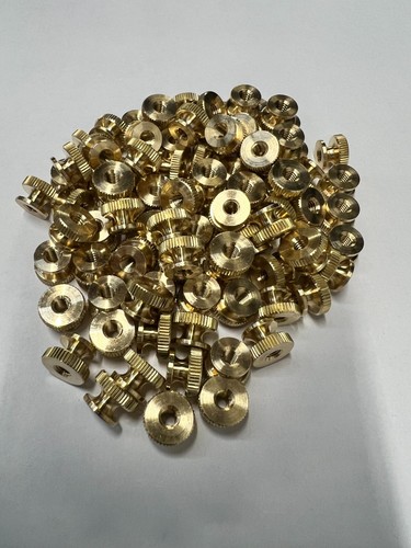 Knurled thumb nut brass - knurled,