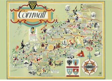 VINTAGE POSTER CORNWALL Old