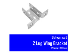 GALVANISED 2 LUG WING BRACKET