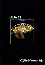 Alfa Romeo 33 1984-1985 Swiss Market Brochure 1.5 SL Gold Green Cloverleaf 4x4