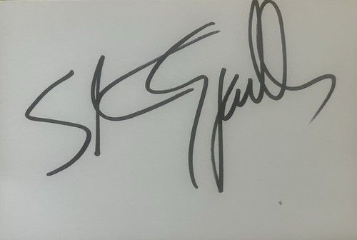 Steven spielberg signed 6x4 - steven,