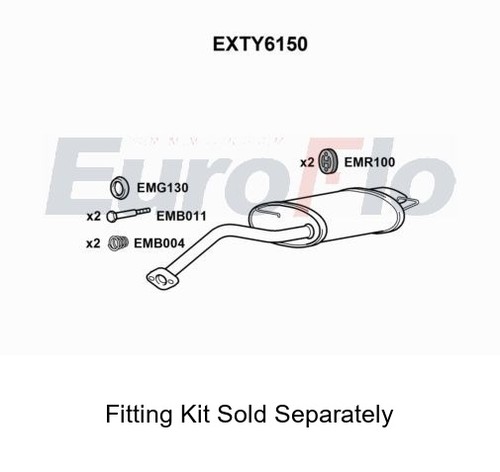 Rear muffler silencer insert - muffler,