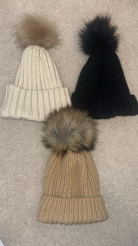 Bundle three hats - hats, pom