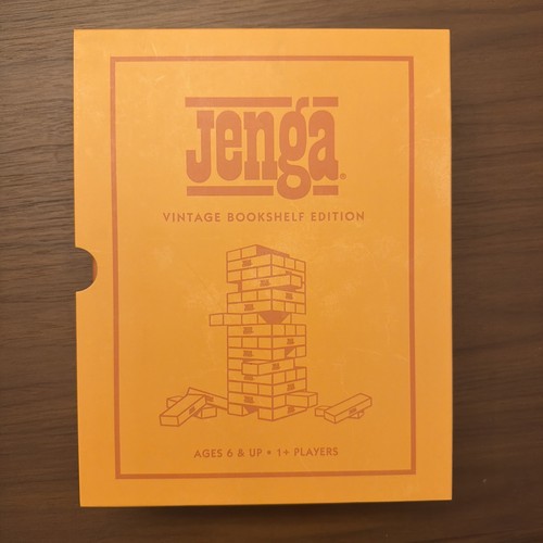 Jenga vintage bookshelf - jenga,
