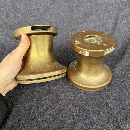Pair bronze boat sailboat - pair,