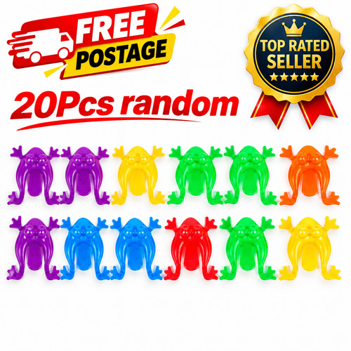 20x plastic jumping frog - 20x, toys