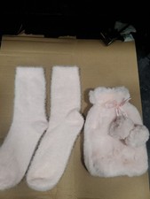 Pink Fluffy Socks and Small