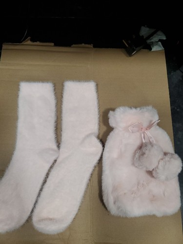 Pink fluffy socks - pink, and