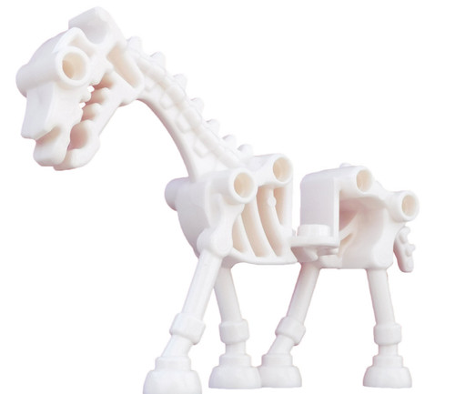 Lego white skeleton horse - lego,
