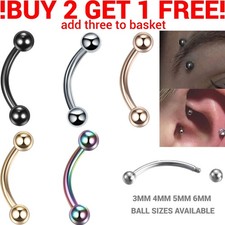 Eyebrow Bar Curved Banana