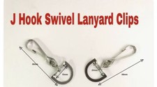 J HOOK SWIVEL LANYARD CLIPS ID